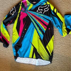 Fox Women's Jersey - Blue, Yellow, Pink, Black